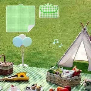 접이식 체크 피크닉 돗자리 2M x 2M 야외돗자리 돗자리 야외용돗자리