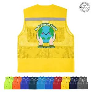 ATCS-3160 행사용 반사 망사조끼 소량 제작 자원봉사자조끼 (무료 인쇄 변경)