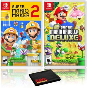 슈퍼 마리오 메이커 2 + 새로운 브라더스 U 디럭스 - 투 게임 번들 닌텐도 스위치 (유럽 버전) (EU