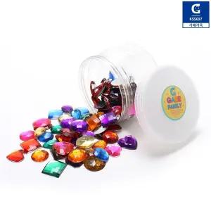 플랫보석칩 베이직 KS5697/가베/가족/플랫/보석칩/수세기칩/색인지/분류학습/패턴활동/큐빅/블럭/미술활동