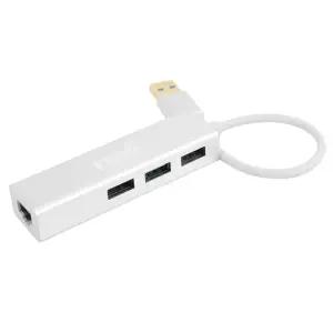 무전원 USB3.0 멀티허브 기가 비트 랜포트 노트북 PC 맥북 / USB허브 WISENX409-1