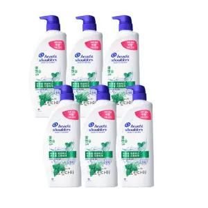 헤드앤숄더 두피토탈솔루션 쿨멘솔 샴푸 850ml x6개