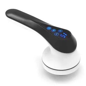 어깨 전동기 충전식 경추 마사지기 핸드 충전 무선 휴대용 LCD 화이트