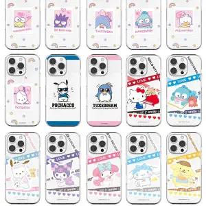 갤럭시와이드8 와이드7 퀀텀6 퀀텀5 산리오 헬로키티 케로피 캐릭터5 투명젤리 휴대폰 케이스