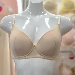 [비비안]도트망 레이스 노와이어 몰드 브라 스킨 ( BR6735