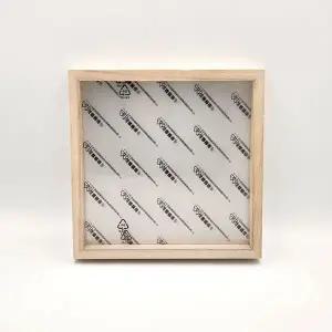 (대성문구)나무 아크릴 투명 액자 20x20cm/201217/미술 인테리어 프레임 선물