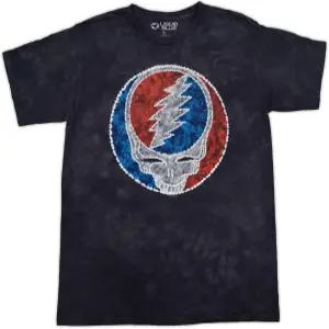 리퀴드 블루 타이 다이 스틸리 TD 빈티지 밴드 티 - 그레이트풀 데드 티셔츠 코튼 사이키델릭 콘서트 셔츠