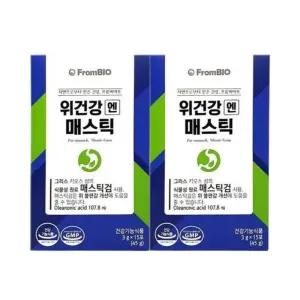 프롬바이오 위건강엔 매스틱 3g 15포 2박스