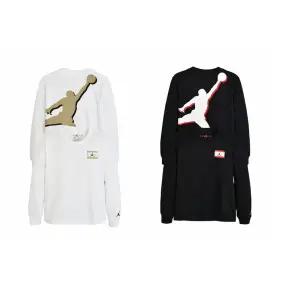 [나이키키즈](센텀시티점)N253TS358P 조던AJ라벨긴팔티셔츠(블랙,아이보리)