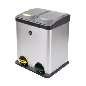 카라신 스테인레스 분리수거함 16L 2구