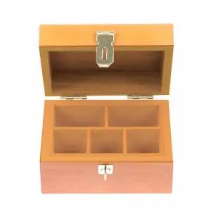 인장함 소 고급나무고무인함 140x110mm 작은 소형