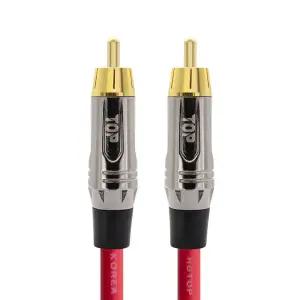 HDTOP 국산 메탈 RCA 오디오 케이블 레드 7M HT-TP4669