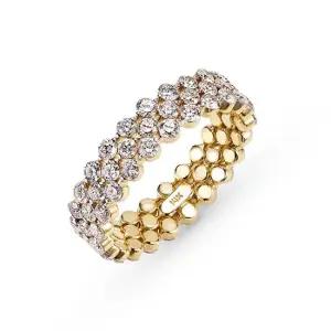 14k 레이첼 랩 다이아몬드 반지_3줄 6-10호)