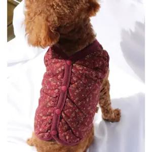 강아지 할머니 김장 조끼 와인 1P 촌캉스 시골룩 패션