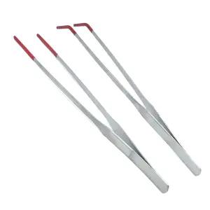 파충류 도마뱀 먹이 핀셋 밀웜 피딩용 곡선 집게 27cm