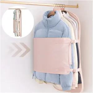 옷장정리 압축 아우터 파우치 수납팩 후크 벨트 스트랩 압축팩 좌우밀착 부피줄임