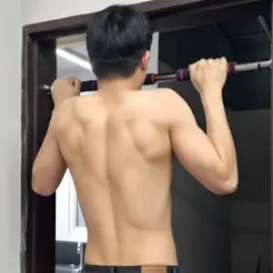 좁은문틀철봉 무타공풀업바 턱거리 베란다 문걸이철봉 가정용 헬스 60-100cm