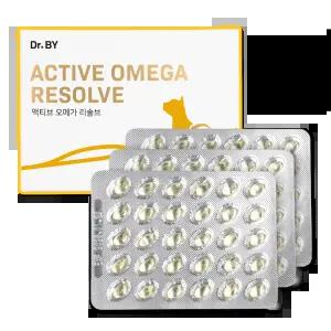 닥터바이 고양이 오메가3 액티브 오메가 리솔브 구강 피부 호흡기 영양제 90캡슐