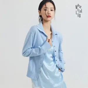 머티리얼랩 26PRELUDE 퍼널넥 울캐시미어 가디건