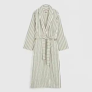 테클라 CLASSIC HOODED BATHROBE 후드 배스 로브 샤워 가운 레이싱그린 racing green stripes