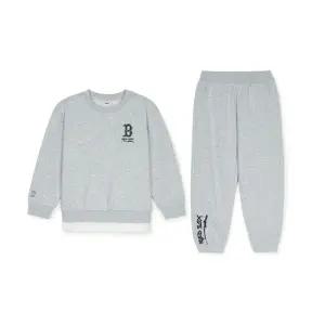 MLB 키즈 스트릿 로고 레이어드 맨투맨 세트 A3 7AS2V0551 43MGL