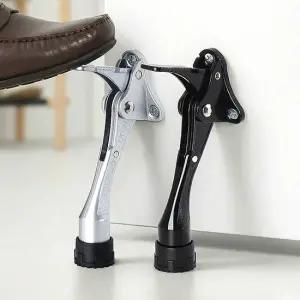 현관 도어스토퍼 원터치 말발굽 고정 블랙 현관문