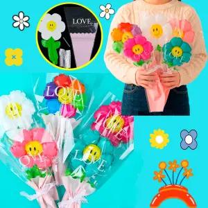 사랑하는 가족 친구 아이들의 입학 졸업 생일 등 다양한 축하 스마일플라워 꽃다발 풍선 세트