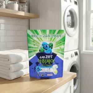 리큐 제트 악취케어 6배 고농축 일반 드럼 겸용 실내건조 캡슐세제 40입