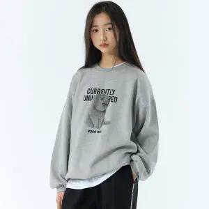 [보리보리/아이라인]캣드 맨투맨