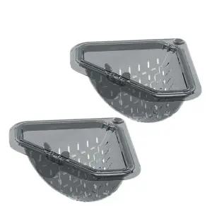 라임리빙 자석고정 싱크대 음식물 쓰레기 거름 물빠짐 바구니, 그레이, 2개