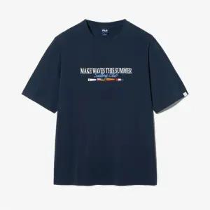 [FILA] 세일링 레터링 수피마 반팔티 (FS2RSH2118X_DNA)