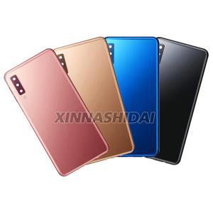 삼성 갤럭시 A7 2018 A750 A750F A750FN 배터리 후면 커버 유리 패널, 후면 문짝 하우징 케이스, 카메라 렌