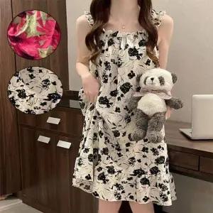 골프가운 OC987658 플라워 추천 샤워가운 면잠옷 꾸안꾸 원피스