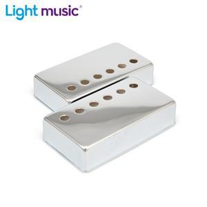 2pcs 험버커 LP 기타 픽업 커버 크롬 커버 LP 일렉트릭 기타 용 50mm 폴 간격 50mm 52mm