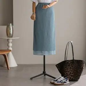 (안나앤플러스) A. 클라우디 링클 스커트[스커트D1204P02] 빅사이즈