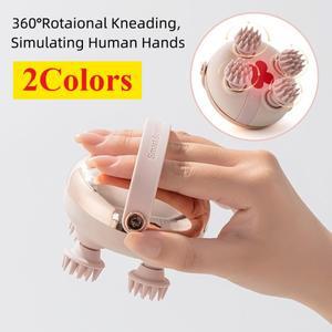 신형 두피 마사지기 충전식 스트레스 완화 바디 방수 핸드헬드 헤어