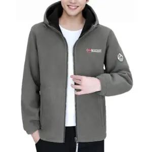노르웨이 벨벳 남성 후리스 뽀글이 후드 점퍼 겨울 보온