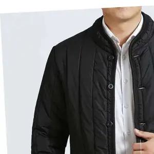 아버님융기모블랙깔깔이 외투 융털점퍼 가디건 기모 자켓 남성용