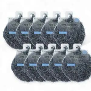 수세미 원형 뜨개질 주방 청소포 찌든때제거 물매김 다크그레이 반짝이 긁힘방지 그물망