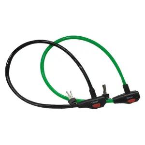 보급형 얇은 와이어 열쇠형 자물쇠 자전거락 킥보드 도난방지 바이크 유모차 휴대용