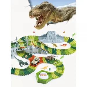 마이리틀타이거 다이노파크 공룡 자동차 트랙 피규어