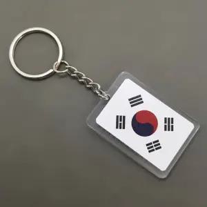 대한민국 태극기 키링 열쇠고리 태극기 양면 미니