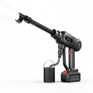 21v 무선 고압세차기/전동세차기/세차물총 세탁기 워터건 충전식 피스톤