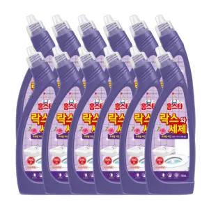 홈스타락스와세제 변기세정제 후로랄파인 750ml 12개