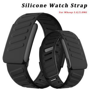 소프트 터치 실리콘 스포츠플렉스 손목 밴드 WHOOP 5.0/5.0 MG 호환 시계 스트랩 방지 땀 방수 교체용