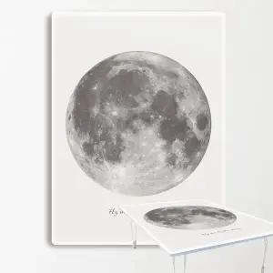 집들이선물추천 원룸 거실 그림 액자 겸용 접이식 좌식 테이블 51-보름달