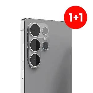 1+1 갤럭시 아이폰 카메라 필름 강화유리 S26 울트라 S25 FE 엣지 S24 S23 플러스 17 16 프로 맥스 보호캡