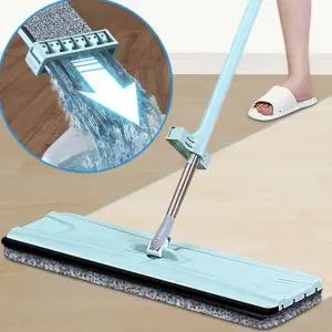 노터치 막대 걸레 슬라이드 셀프 세척 걸레 가정용 청소 용품
