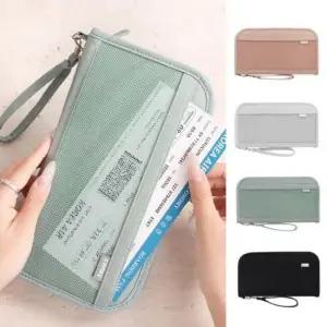여행 RFID 도난 방지 여권 지폐 수납 티켓 지갑 가방 지갑형 케이스 다이어리 미니