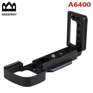 호환 소니 A6400 미러리스 카메라 안정기용 알루미늄 합금 수직 퀵 릴리스 L 플레이트 브래킷 홀더